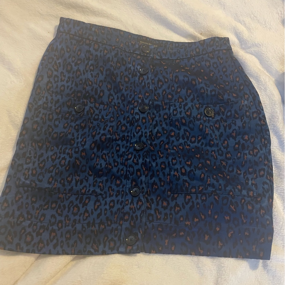 Banana Republic Leopard Print Skirt